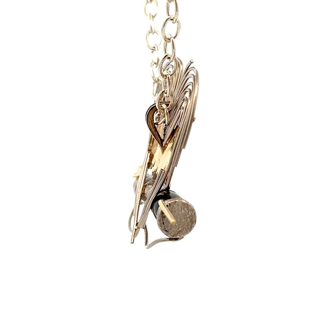 Papua New Guinea Bird Of Paradise On Kundu Drum Of Onyx & 18K