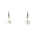 Sterling silver earrings with freshwater pearl drops
