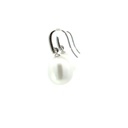 Sterling silver earrings with freshwater pearl drops