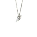 Elegant Silver Cubic Zirconia Pendant Necklace