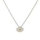 Elegant Silver Cubic Zirconia Pendant Necklace