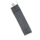 Hematite Beaded Bracelet With Sterling Silver Clasp
