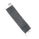 Hematite Beaded Bracelet With Sterling Silver Clasp
