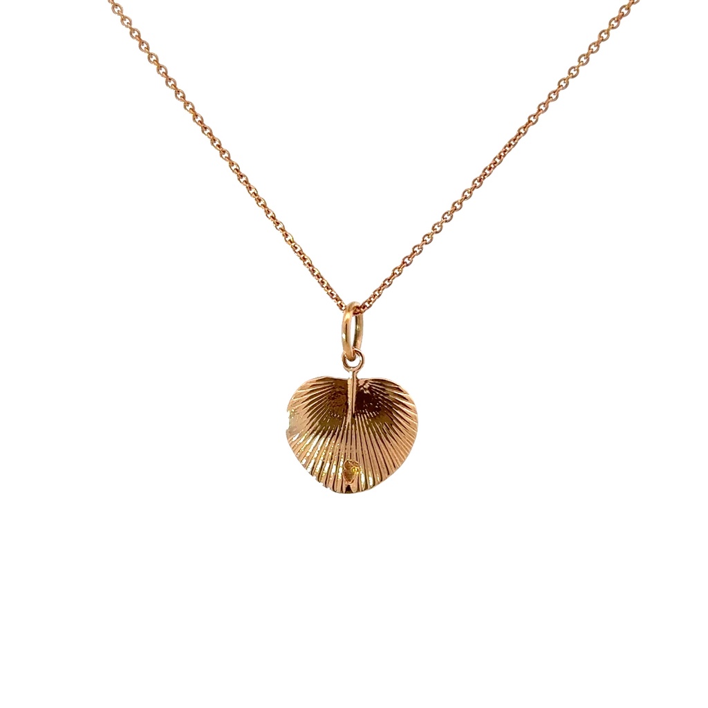 9ct Rose Gold Fan Palm Pendant