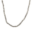 70cm Silver Plated Bead Necklace