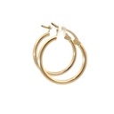 15mm Hoop Earrings In 9ct Yellow Gold