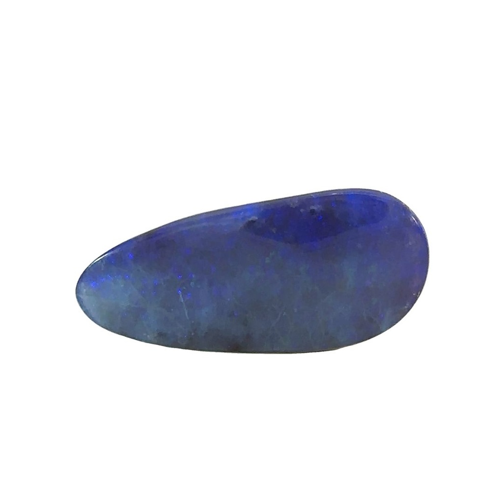 Elegant Solitaire Blue Opal Gemstone - Timeless Beauty