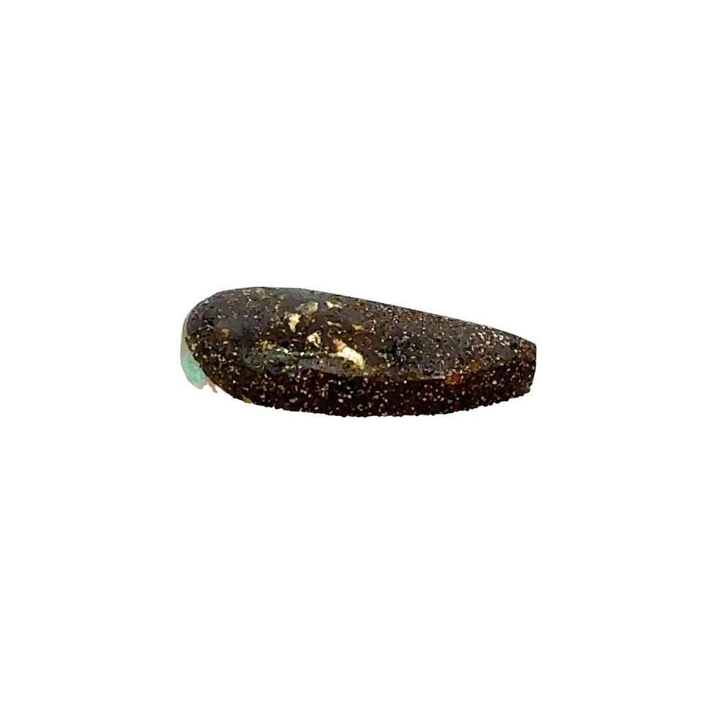 Enchanting Aqua Opal with Mystical Green Heart