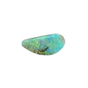 Enchanting Aqua Opal with Mystical Green Heart