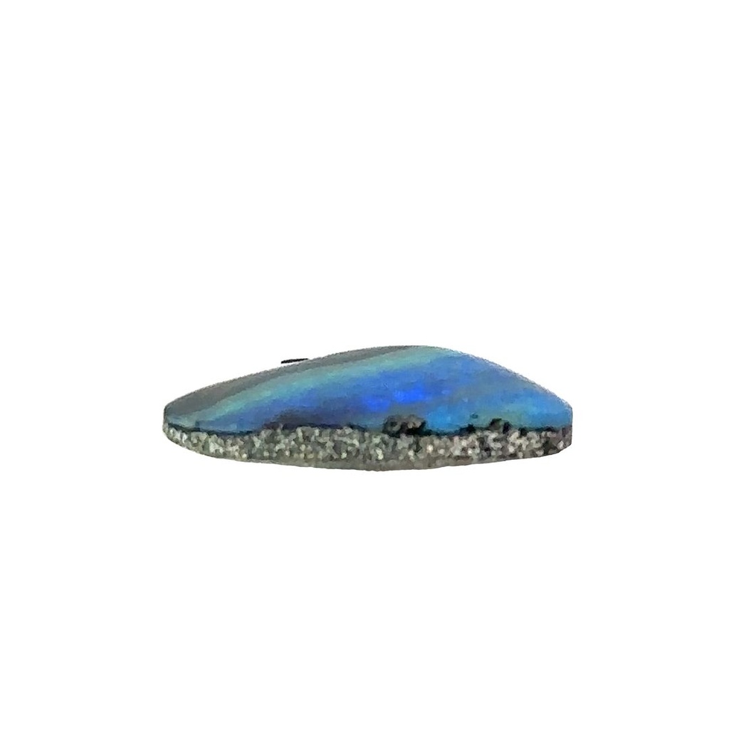 Enchanting Azure & Verdant Mosaic Opal Gemstone