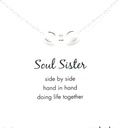 Petals "Soul Sisters"Silver 45cm Necklace
