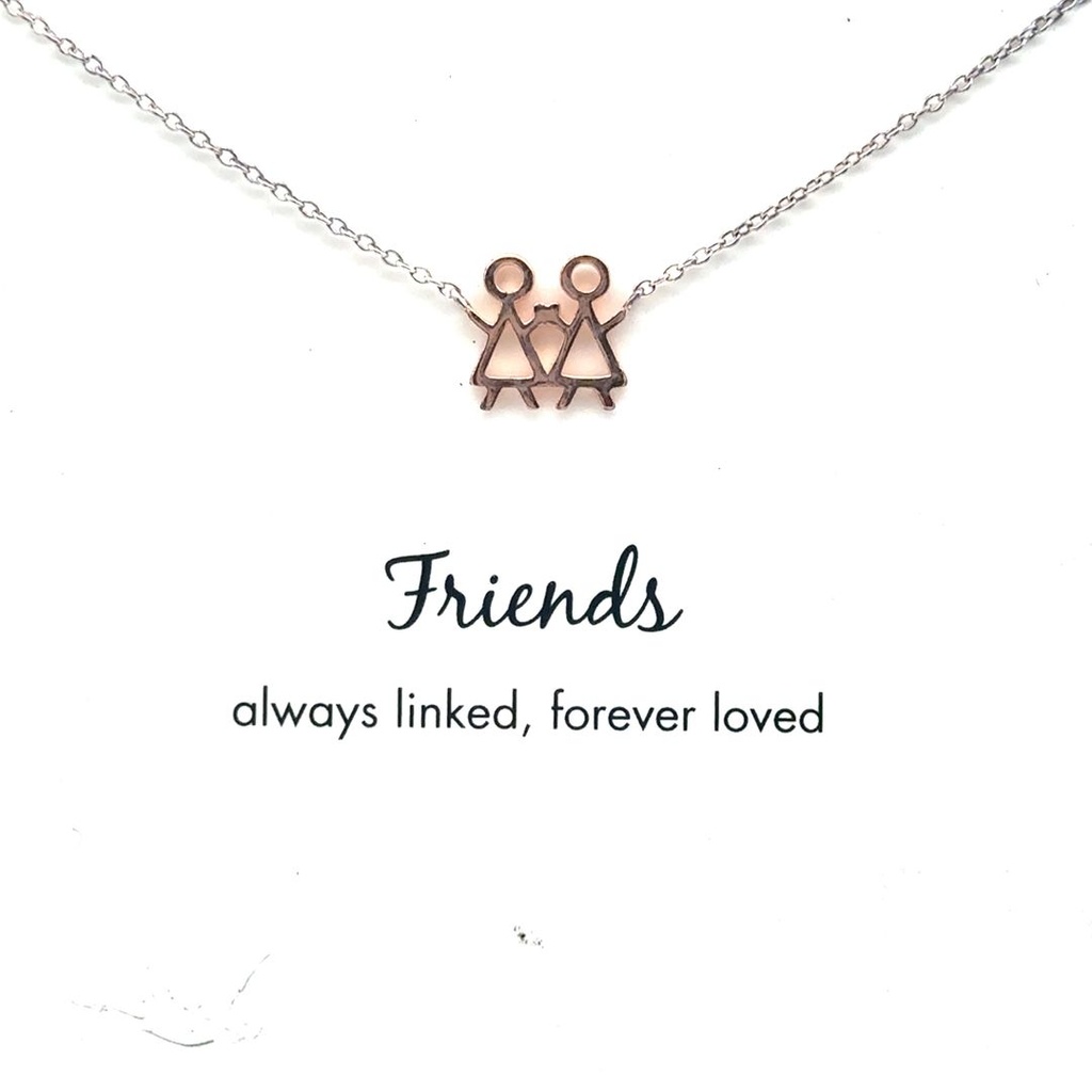 Petals 'Friends'  Necklace In Silver