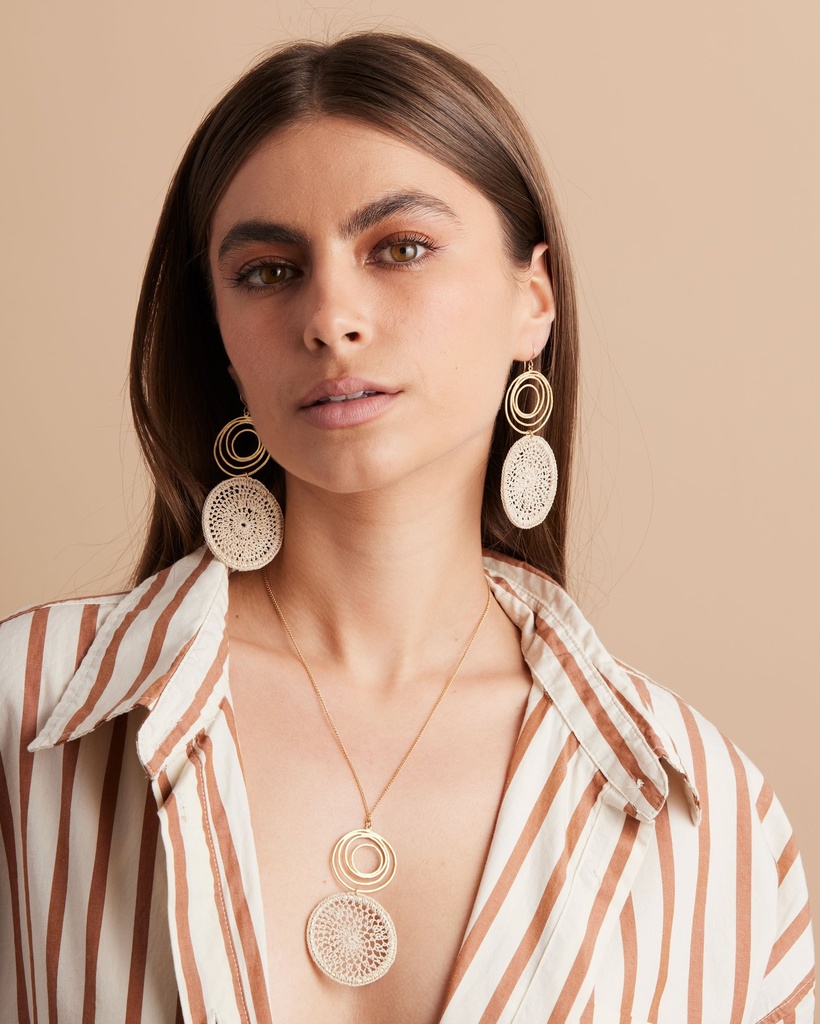 Swirl Earrings Gold by Bilum & Bilas