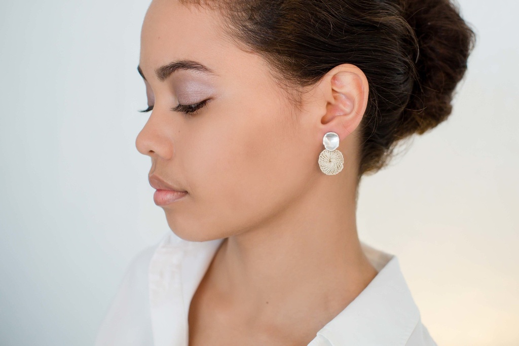 Amaki Studs Silver by Bilum & Bilas