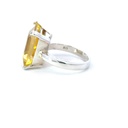 Yellow Citrine Sterling Silver Ring