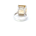 Yellow Citrine Sterling Silver Ring
