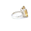 Yellow Citrine Sterling Silver Ring