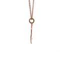 Monstera Leaf Pendant In 9K Rose Gold