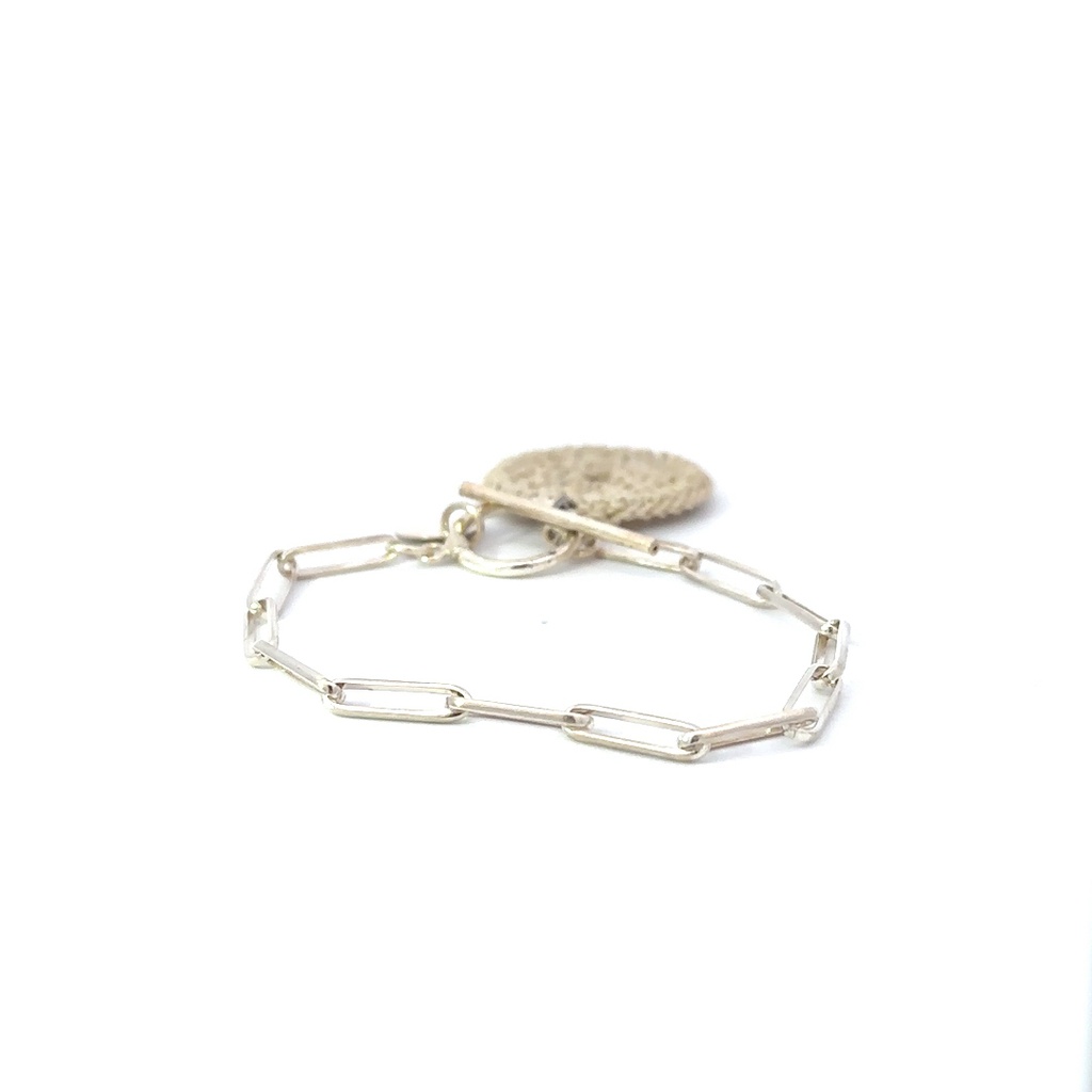 Sterling Silver Chainlink Charm Bracelet by Bilum & Bilas