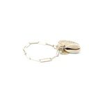 Brass Chainlink Charm Bracelet by Bilum & Bilas