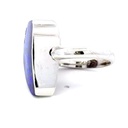 18K White Gold Ring With An Organic Boulder Opal