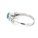 18K White Gold Opal & Diamond Ring