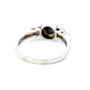 18K White Gold Opal & Diamond Ring