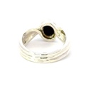 Australian Blue & Red Opal Ring In Sterling Silver