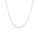 Elongated Trace Necklace 55cm In 9K Yellow Gold