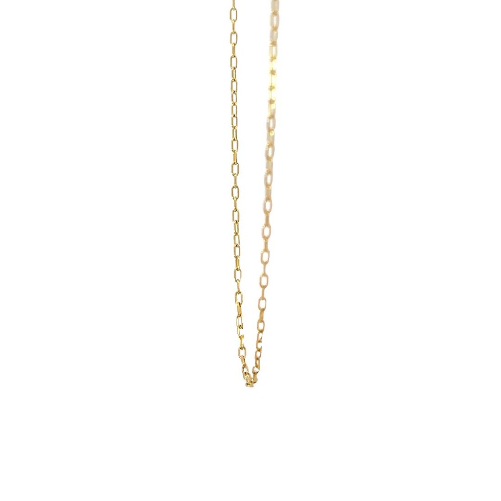 Elongated Trace Necklace 55cm In 9K Yellow Gold