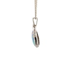 Colourful Doublet Opal Pendant In Sterling Silver