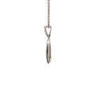 Solid White Opal Pendant in Sterling Silver
