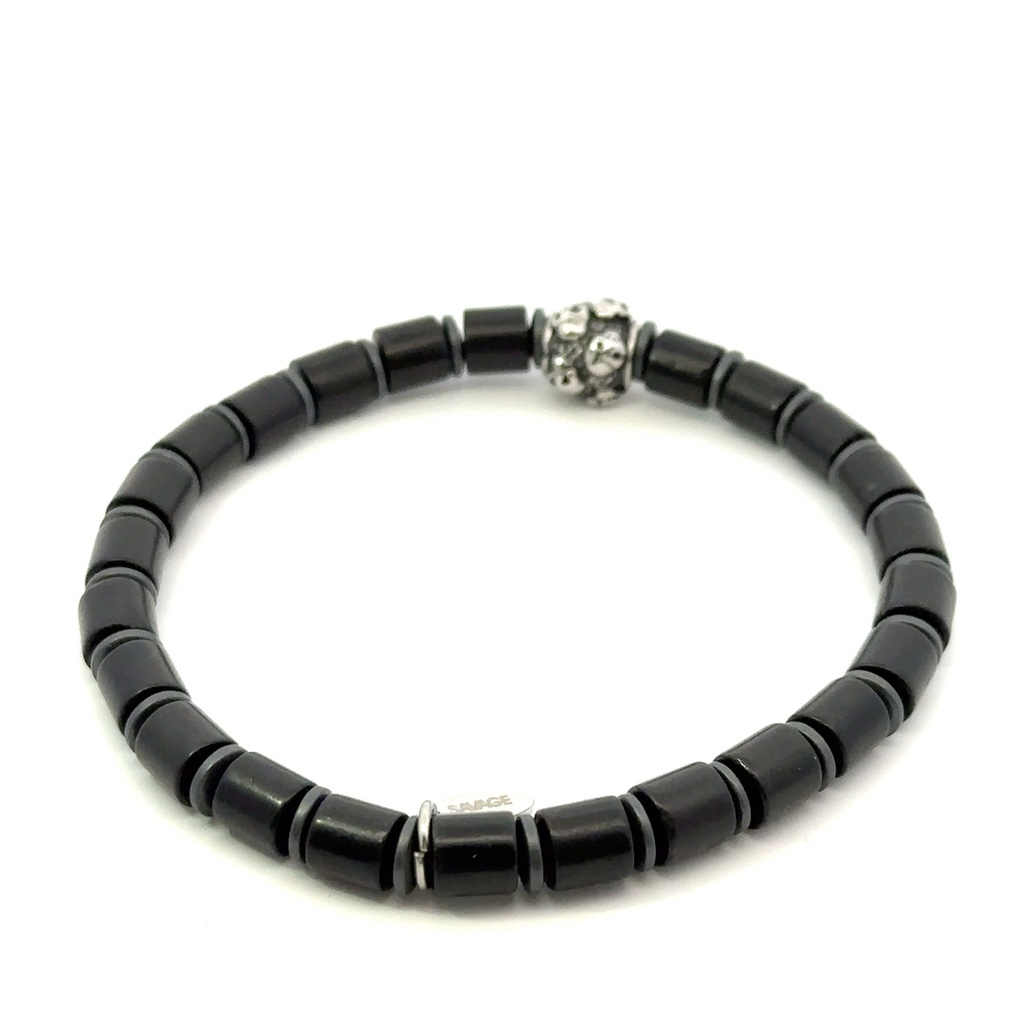 Agate Bead Bracelet On Elastic