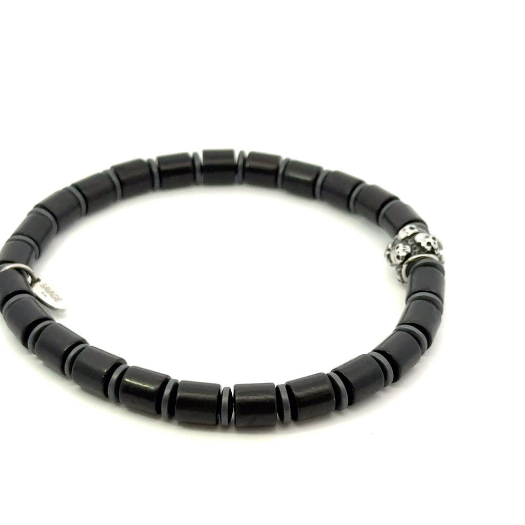 Agate Bead Bracelet On Elastic