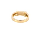 Narrow Doublet Opal Ring in 14ct