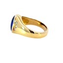 Black Opal and Diamond Ring