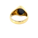 Black Opal and Diamond Ring
