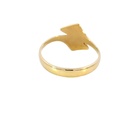 18ct Yellow Gold Ring with Crystal Opals