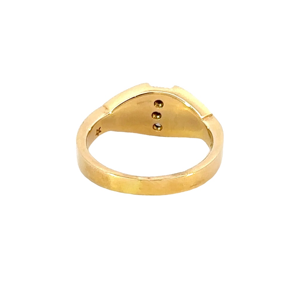 Opal and Diamond Gold Ring
