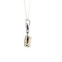 Elegant Sterling Silver Solid White Opal Pendant