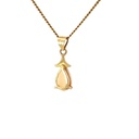 Elegant 14K Pendant With White Opal – Timeless Elegance