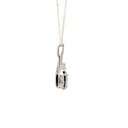 Exquisite Green & White Triplet Opal Cubic Pendant