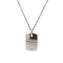 Sterling Silver Weave Dog Tag