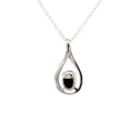 Exquisite Emerald Pendant on Elegant Silver  – A Touch of Enchantment
