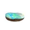 Radiant White & Azure Opal Gemstone 9.63 Carat