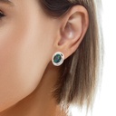 Sterling Silver Bezel Triplet Opal Earrings