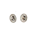 Sterling Silver Bezel Triplet Opal Earrings