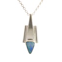 Exquisite Handmade Silver Aussie Opal Pendant