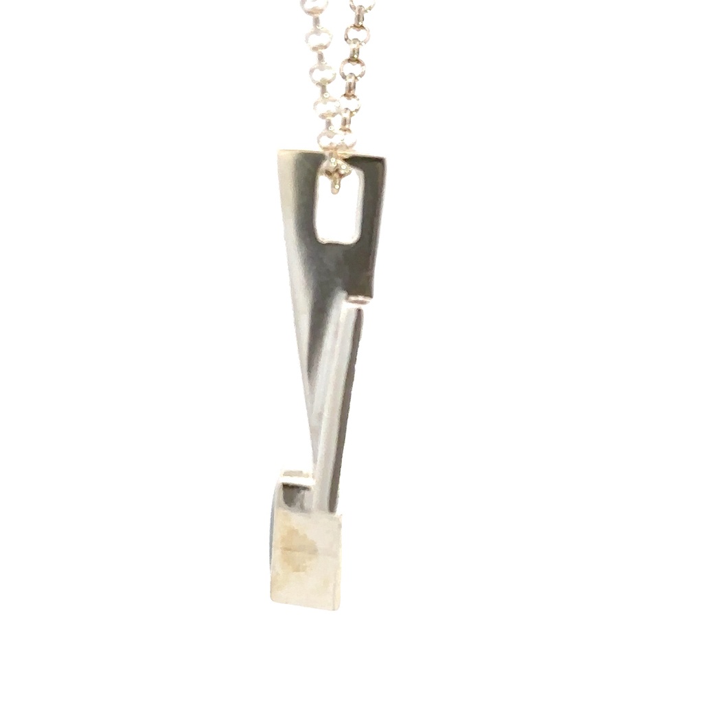 Exquisite Handmade Silver Aussie Opal Pendant