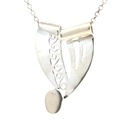 Elegant Sterling Silver with Captivating Blue Opal Pendant